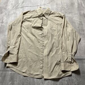 Duck Head Men's Size Large Tan Button Down Long Sleeve Dress Shirt Beige